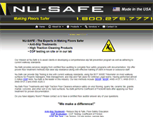 Tablet Screenshot of nu-safe.com